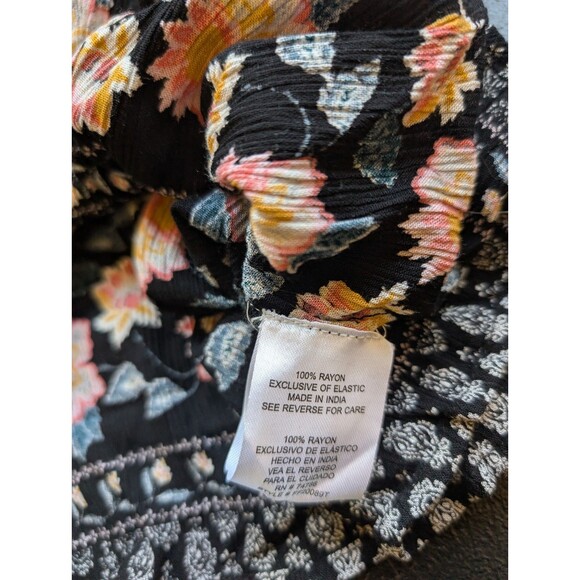 Patrons Of Peace Smocked Tank Top Cami Floral Boho Size Small - Picture 9 of 12